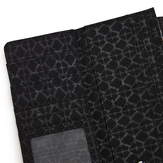 Portefeuilles Kipling Money Land Printed Snap Wallet Noir | FR 1035EB